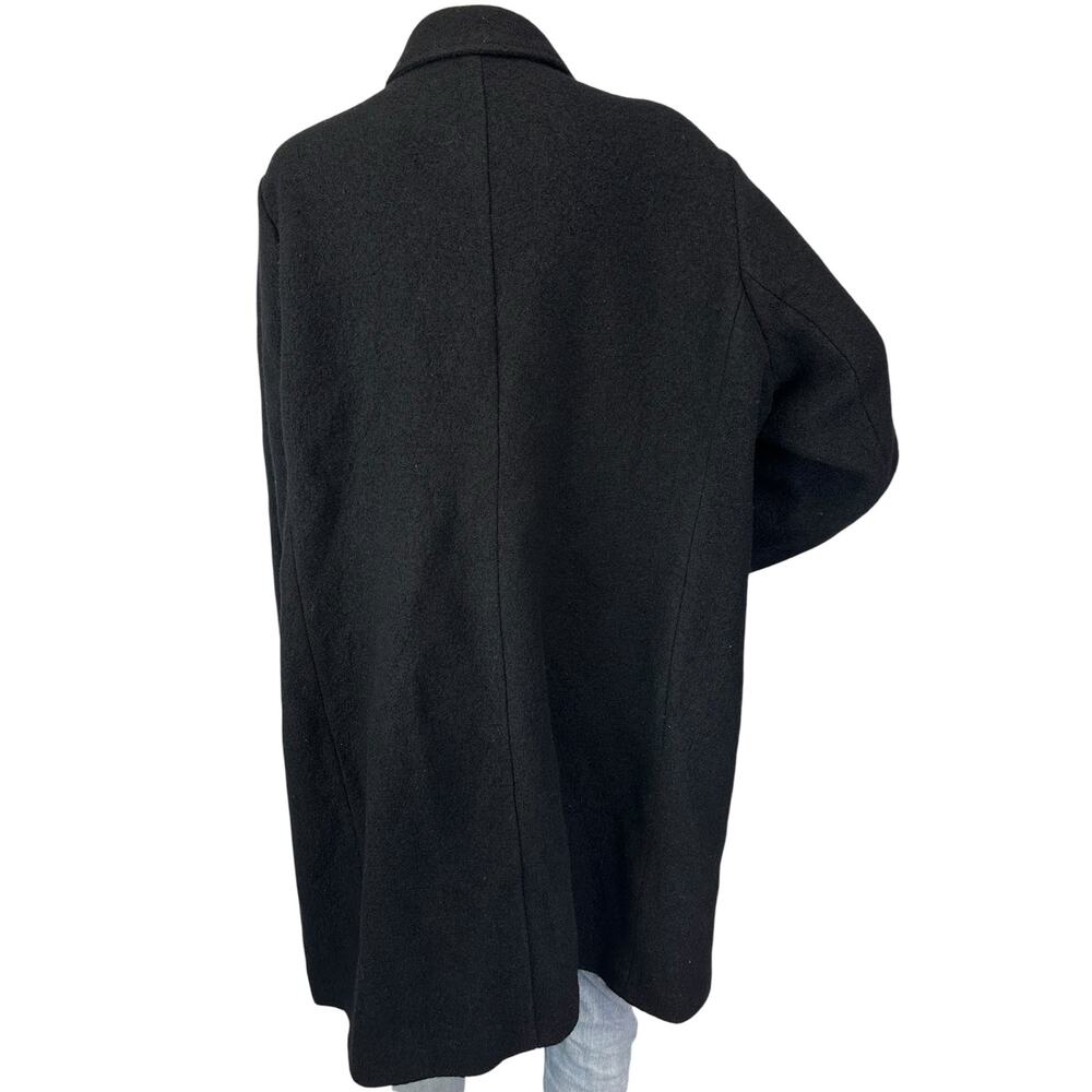 J. Crew Daphne Topcoat in Pure Italian Boiled Wool Black BM955 Plus Size 22 - Picture 8 of 14